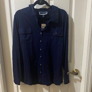 Karen Scott Dark Blue Shirt